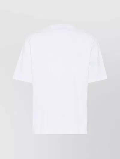 Dsquared2 Crew Neck Cotton T-shirt With Graphic Print In White