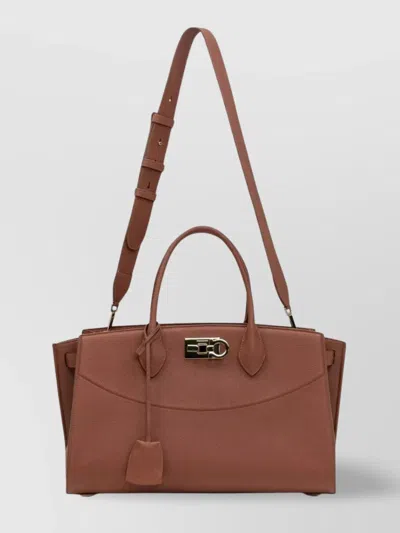 Ferragamo Studio Large Tote Bag With Adjustable Strap