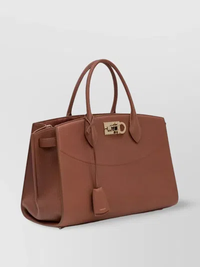 Ferragamo Studio Large Tote Bag With Adjustable Strap