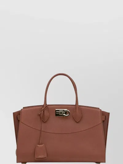 Ferragamo Studio Large Tote Bag With Adjustable Strap