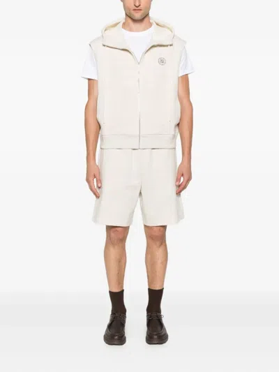 Fendi Sleeveless Zip-up Hoodie With Spacious Hood