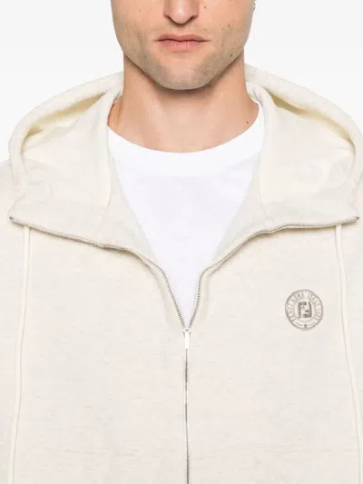 Fendi Sleeveless Zip-up Hoodie With Spacious Hood