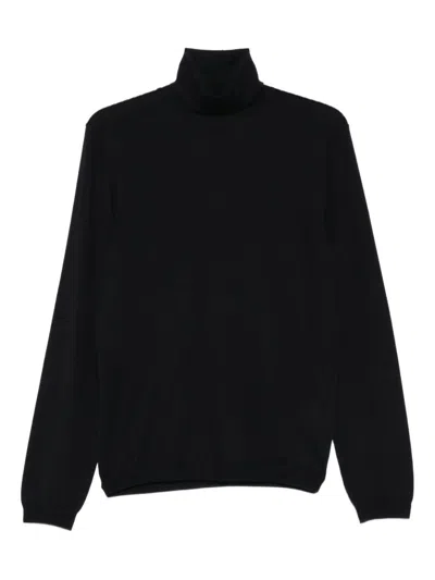 Giorgio Armani Classic Turtleneck Cashmere Sweater In Black