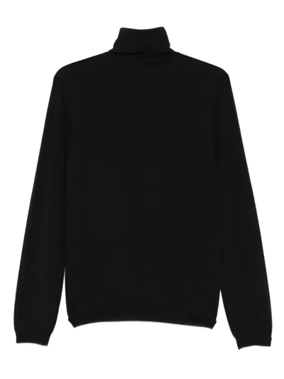 Giorgio Armani Classic Turtleneck Cashmere Sweater In Black