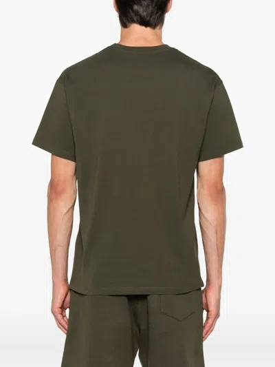 Givenchy Cotton T-shirt With Stamp Print Clothing In Green