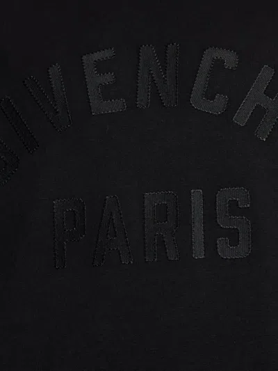 Givenchy Logo-print Crewneck T-shirt In Black