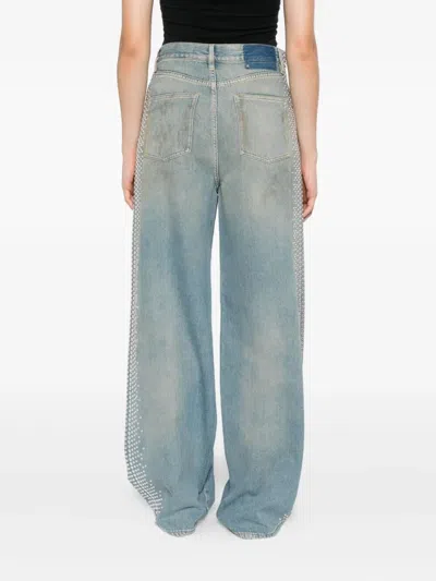Golden Goose Women `journey` `melody` Boyfriend Jeans With Studs On Side