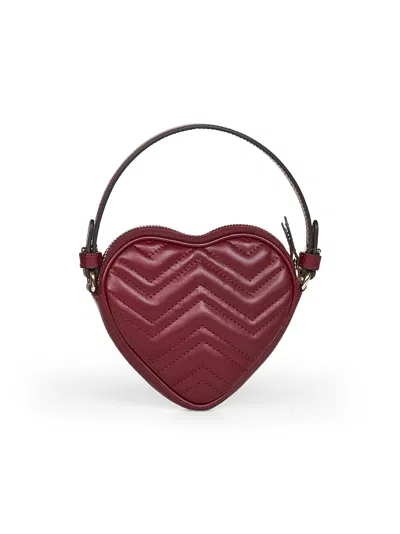 Gucci Women Burgundy Gg Marmont Mini Bag