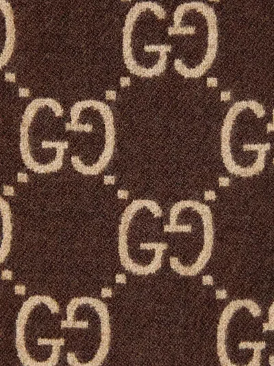Gucci Gg Wool Jacquard Cape