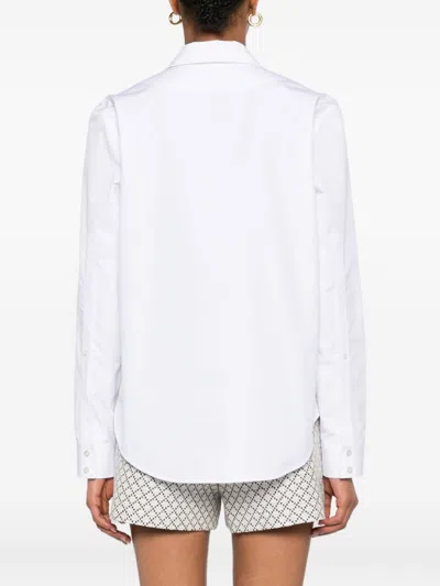 Gucci Women Cotton Popeline Shirt With Iconic Metal Horsebit