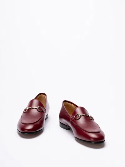 Gucci Women Jordaan Leather Loafers