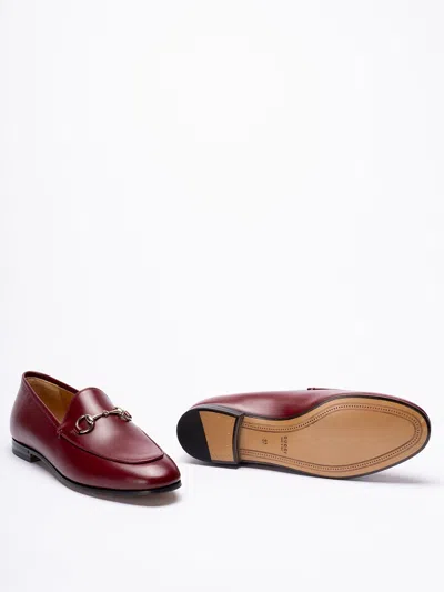 Gucci Women Jordaan Leather Loafers