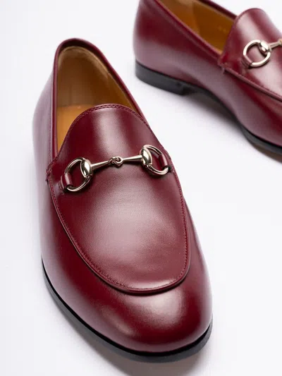 Gucci Women Jordaan Leather Loafers