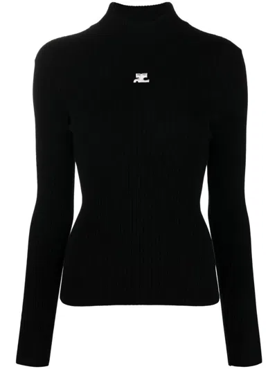 Courrèges Sweaters In Black