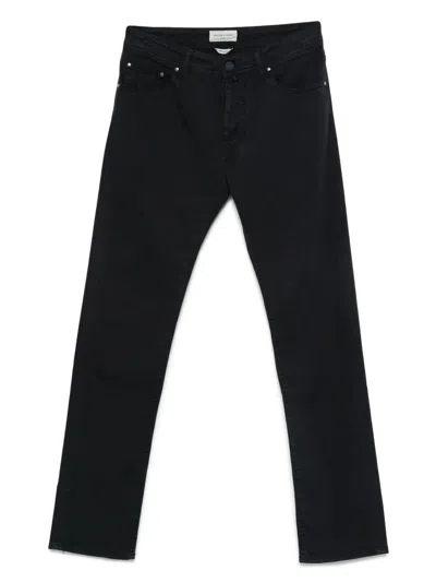 Jacob Cohen Navy Blue Slim Fit Nick Denim In Black