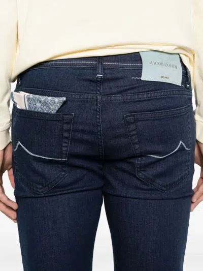 Jacob Cohen J-embroidered Jeans In Blue