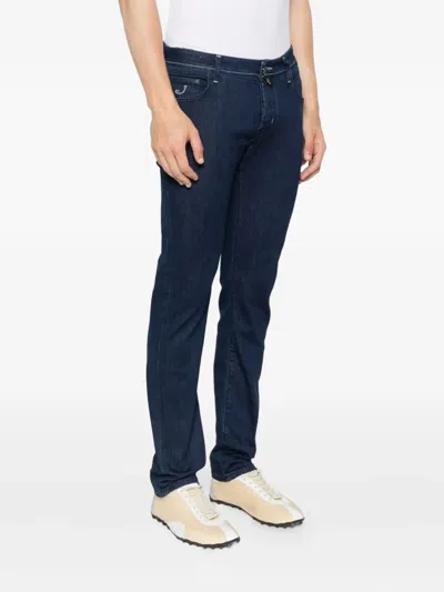 Jacob Cohen J-embroidered Jeans In Blue