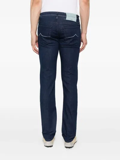 Jacob Cohen J-embroidered Jeans In Blue
