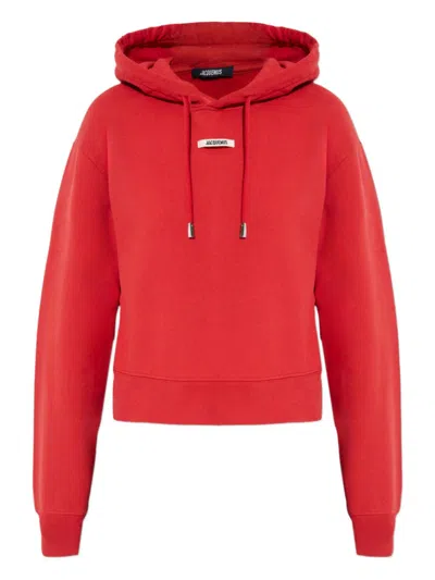 Jacquemus Cropped Hooded Drawstring Top