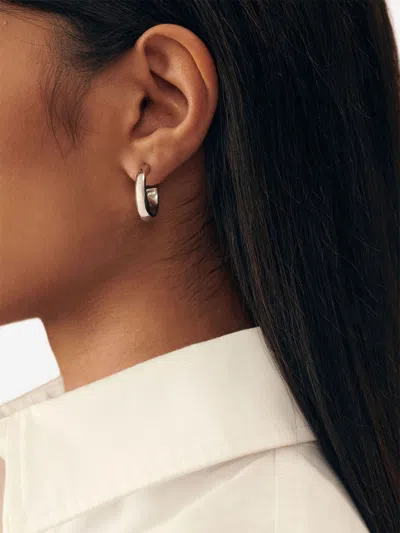 Jacquemus Women Les Creoles Tourni Earrings In Metallic