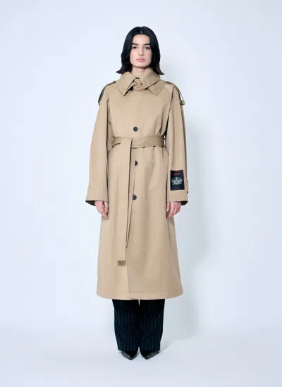 Jean Paul Gaultier Women Deconstructed Cotton-twill Trench Coat