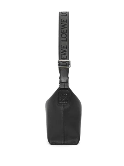 Loewe Men Cubi Small Leather Crossbody Bag