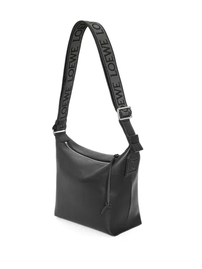 Loewe Men Cubi Small Leather Crossbody Bag