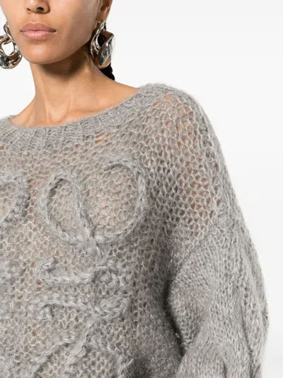 Loewe Women Anagram Wool Blend Sweaater
