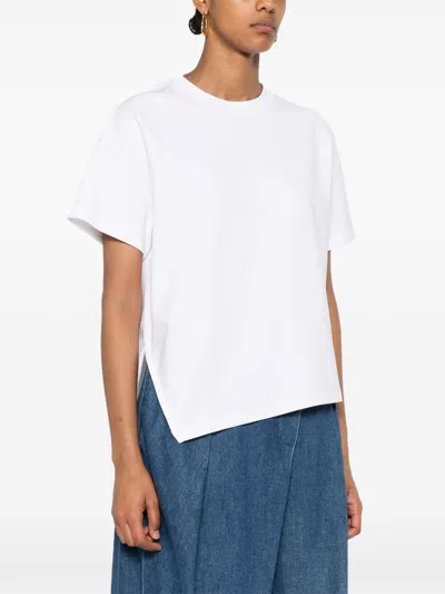Loewe Women Asymmetric T-shirt In White