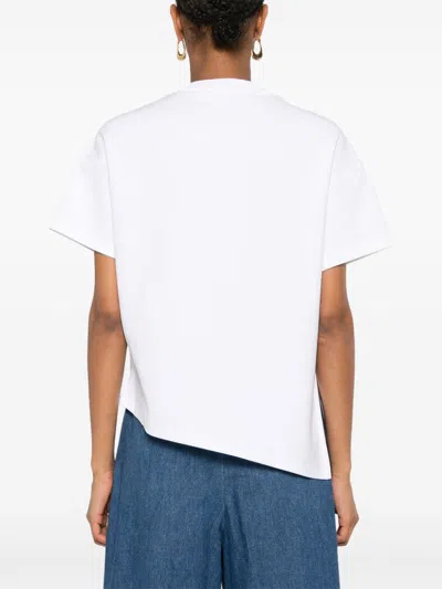 Loewe Women Asymmetric T-shirt In White