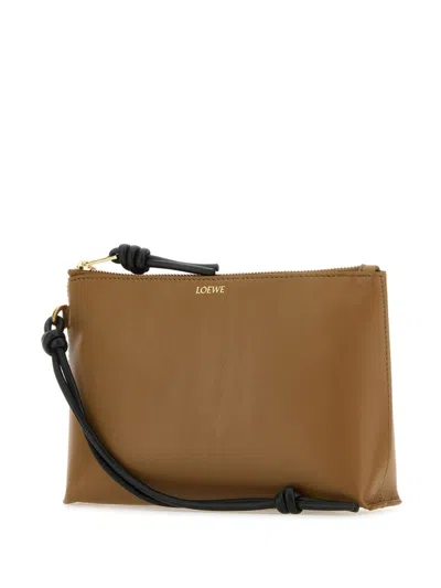 Loewe Women Knot Leather T-pouch