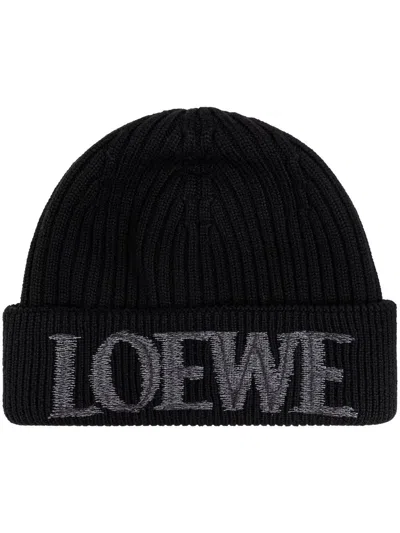 Loewe Women Logo Wool Beanie