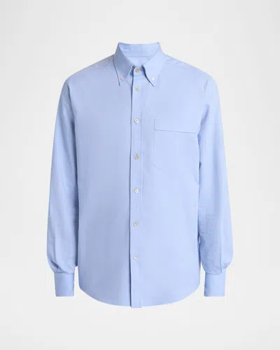 Valentino Camicia Maniche Lunghe Celeste In Blue