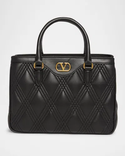 Valentino Quilted Leather Top-handle Bag