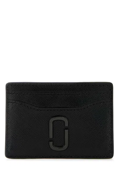 Marc Jacobs Women Black Leather Card Holder