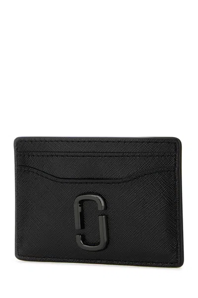 Marc Jacobs Women Black Leather Card Holder