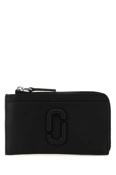 Marc Jacobs Women Black Leather Card Holder