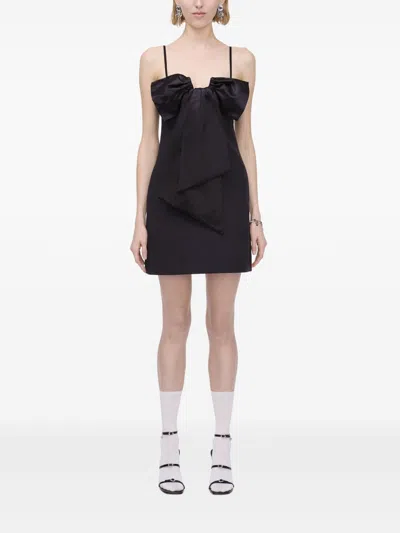 Marc Jacobs Women Bow Detail Mini Dress In Black