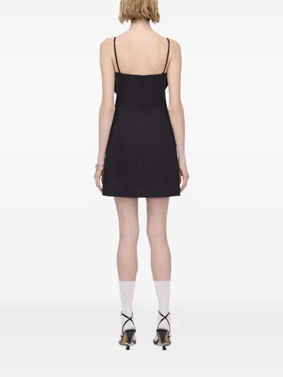 Marc Jacobs Women Bow Detail Mini Dress In Black