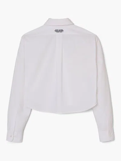 Marc Jacobs Women Cotton Cropped Shirt In White