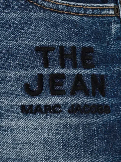 Marc Jacobs Belt Loops Faded Effect Five-pocket Style Trousers In Blue