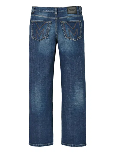Marc Jacobs Belt Loops Faded Effect Five-pocket Style Trousers In Blue