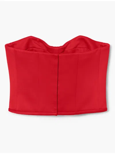 Marc Jacobs Red The Duchess Satin Rose Corset In Red