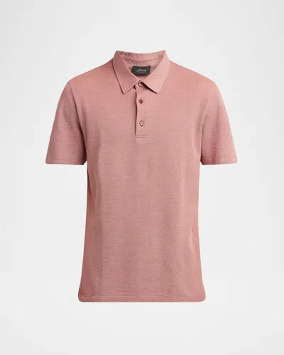Brioni Men's Jersey Pique Polo Shirt