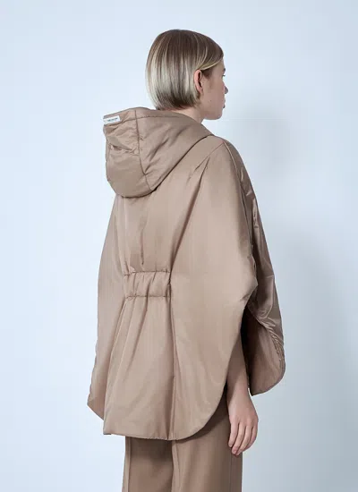 Max Mara Women Oversized Nylon Jacket In Neutral