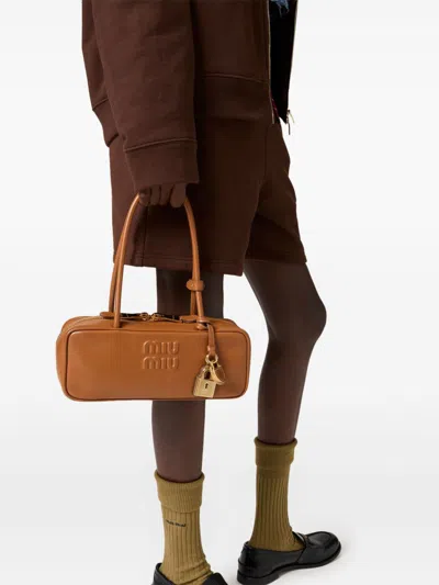 Miu Miu Women Beau Small Leather Shoulder Bag