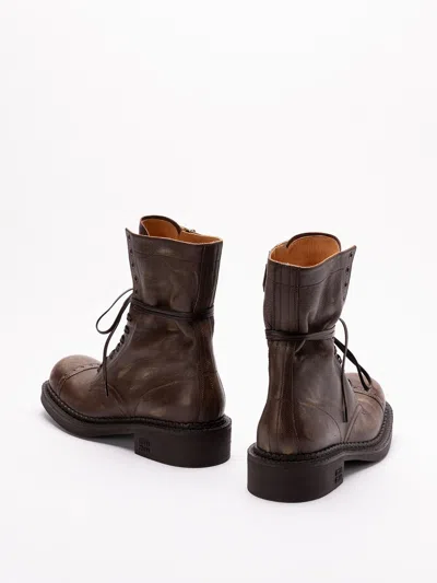 Miu Miu Women Leather Laced Booties