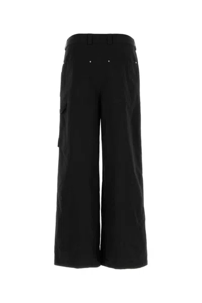 Alexander Mcqueen Black Cotton Cargo Pant In Black