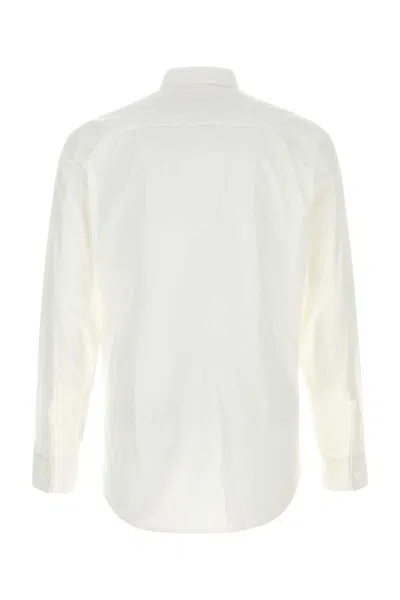 Dsquared2 Dsquared White Stretch Poplin Dan Shirt In Neutral