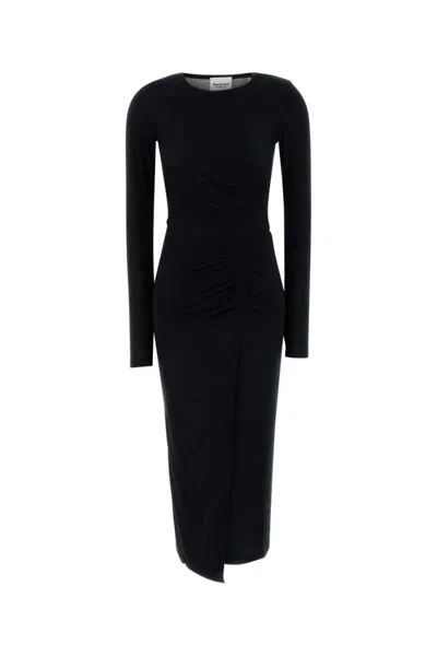 Isabel Marant Étoile Isabel Marant Etoile Black Stretch Modal Jelina Dress In Black